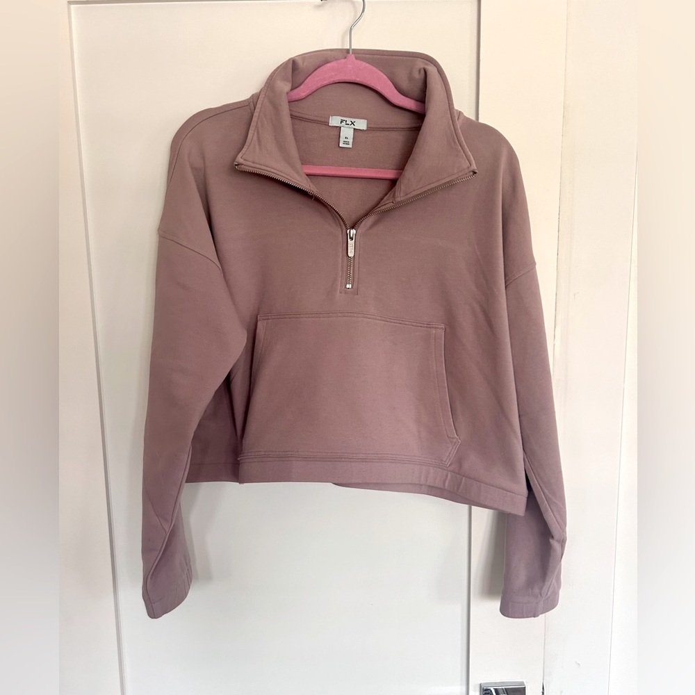 FLX 3/4 zip jacket. Beautiful mauve color. Size XL